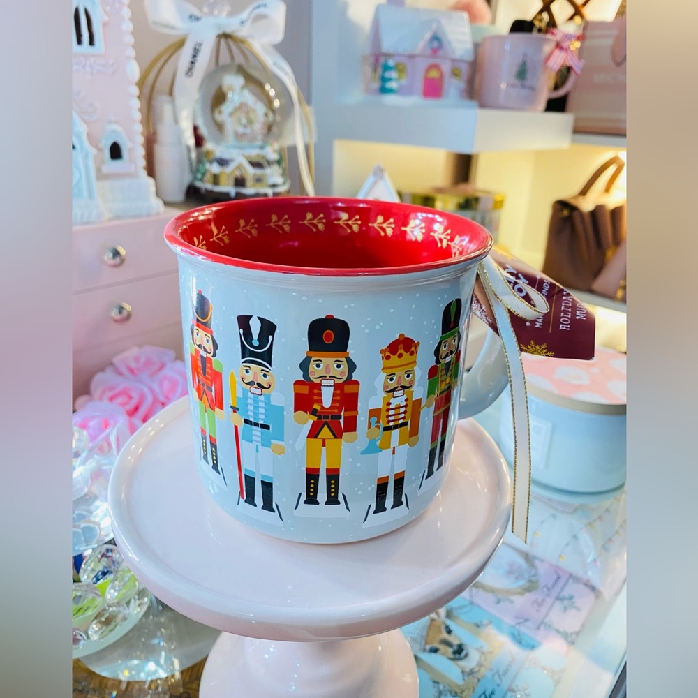 NEW PASTEL BLUE CUTEST CHRISTMAS NUTCRACKER MUG